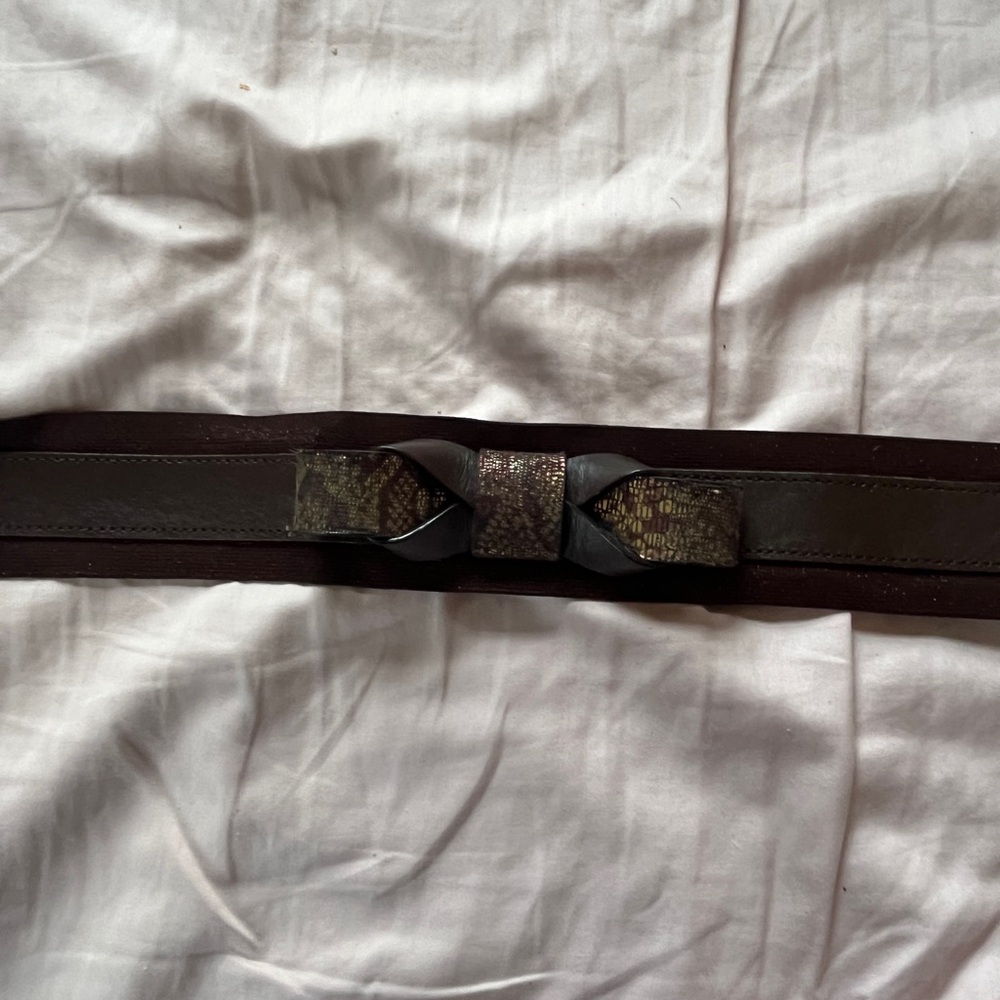 Brown Belt with bow detail